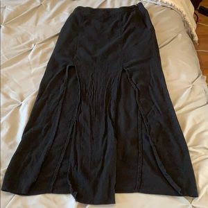 American Eagle Outfitters black maxi skirt